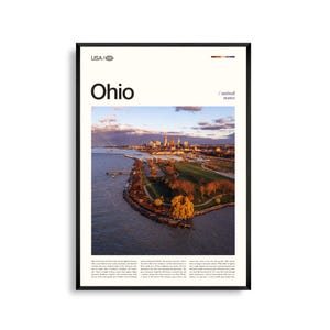 Ohio Druck, Ohio Wandkunst, Ohio Poster, Midwest Landschaftsfoto, Region der Großen Seen Dekor, rustikale Naturfotografie