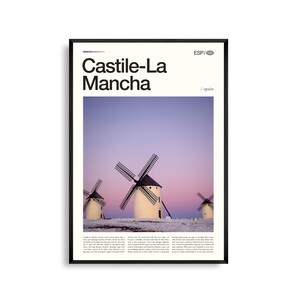 Castilla-La Mancha Spanien Wand Kunst, Malerische Plateau Landschaft Druck, Castilla-La Mancha Poster, Zentral Spanien Fotografie Dekor