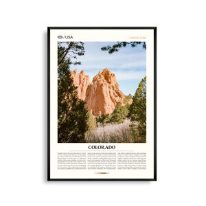 Arte mural de Colorado, impresión de paisaje de montaña, póster de Colorado, fotografía de naturaleza escénica, decoración de las Montañas Rocosas