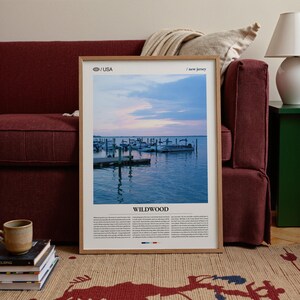 Wildwood New Jersey Photography Print, Boardwalk Beach Scene image 2
