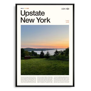 Upstate New York Wandkunst, Malerische Natur und Landschaft Druck, Upstate New York Poster, Berg, Wald und See Fotografie