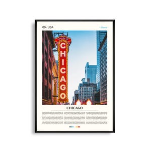 Chicago print Illinois, Chicago Wall Art, Chicago poster, stadsgezicht foto, decor Lake Michigan, stedelijke skylinefotografie