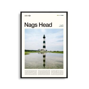 Nags Head North Carolina Wandkunst, Küstenlandschaft Druck, Nags Head Poster, Outer Banks Fotografie, Seaside Home Decor