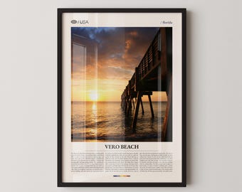 Vero Beach Florida Print, Driftwood Beach Photography, Coastal Wall Art