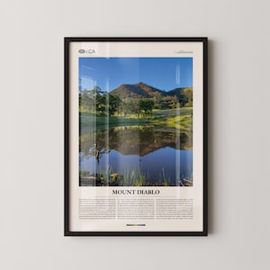 Mount Diablo Print California, Mount Diablo Wall Art, Mount Diablo Poster, Mount Diablo Photo, Mount Diablo State Park