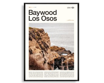Baywood-Los Osos Impresión California, Baywood-Los Osos Wall Art, Cartel de Baywood-Los Osos, Foto de Baywood-Los Osos, Montana de Oro