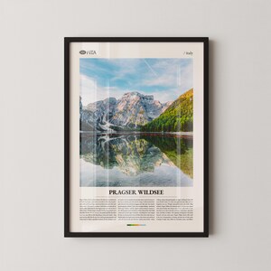 Pragser Wildsee Print, Pragser Wildsee Wall Art, Pragser Wildsee Poster, Pragser Wildsee Photography, Dolomites Alpine Lake, South Tyrol