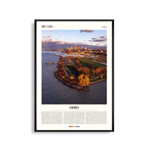 Ohio Druck, Ohio Wandkunst, Ohio Poster, Midwest Landschaftsfoto, Region der Großen Seen Dekor, rustikale Naturfotografie