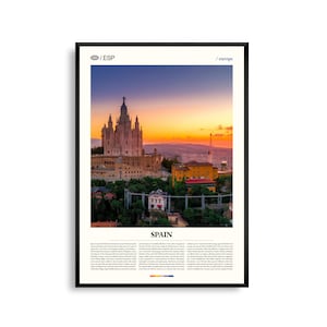 Spanien Wand Kunst, Malerische Landschaft und Stadtansicht Druck, Spanien Poster, Mediterranes Land Fotografie, Iberische Halbinsel Dekor