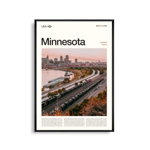 Minnesota Wandkunst, Malerische Seen und Wälder Druck, Minnesota Poster, Natur Landschaft Fotografie, Northwoods Decor