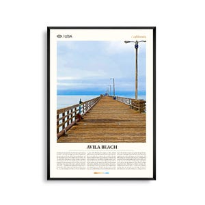 Avila Beach Kalifornien, Avila Beach Wandkunst, Avila Beach Poster, Avila Beach Foto, San Luis Obispo Bay, Avila Pier, Piratenbucht