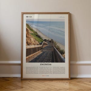 Encinitas California Print, Coastal Photography, Beach Wall Art