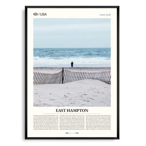 Impresión de East Hampton (Nueva York), Arte mural de East Hampton, Póster de East Hampton, Foto de East Hampton, Playa Principal, Reserva LongHouse