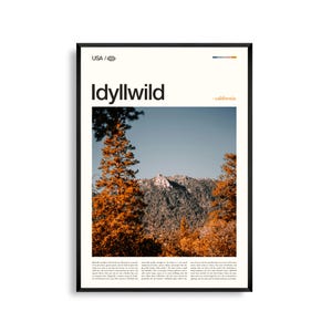 Idyllwild Print Kalifornien, Idyllwild Wandkunst, Idyllwild Poster, Idyllwild Foto, Mount San Jacinto, Idyllwild Nature Center, Deer Springs