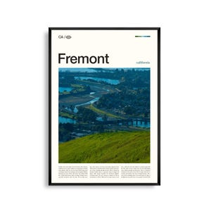 Fremont Print Kalifornien, Fremont Wandkunst, Fremont Poster, Fremont Foto, Niles Canyon, Mission San Jose, Quarry Lakes, Coyote Hills