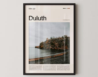 Duluth Minnesota Print, Lake Superior Photography, Port City Wall Art