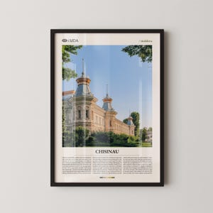 Chisinau Moldova Wall Art, Cityscape and Park Landscape Print, Chisinau Poster, Scenic Eastern Europe Photography, Moldova Decor