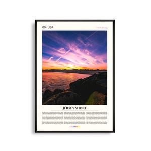 Jersey Shore New Jersey Wand Kunst, Küste Strand Landschaft Druck, Jersey Shore Poster, Malerische Atlantik Fotografie, Dekor am Meer