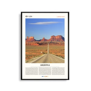Arizona print, woestijn zuidwesten kunst aan de muur, Arizona poster, Arizona foto, Grand Canyon, Monument Valley, Sonorawoestijn, zuidwestenlandschap
