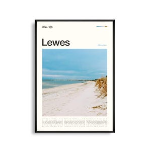 Impressão de Lewes, Delaware, Arte de Parede de Lewes, Pôster de Lewes, Foto de Lewes, Decoração Costeira de Delaware, Cidade Histórica Litorânea, Arte de Cape Henlopen