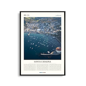 Santa Catalina Print Kalifornien, Santa Catalina Wandkunst, Santa Catalina Poster, Santa Catalina Foto, Avalon Bay, Descanso Beach, Catalina