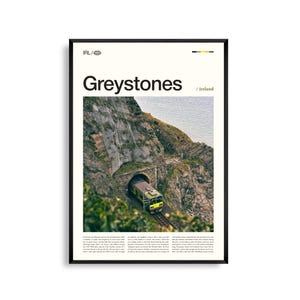 Greystones Irland Wandkunst, Küstenlandschaft Fotografie Druck, Greystones Poster, Malerische Küstenlandschaft Dekor, Irischer Reisedruck