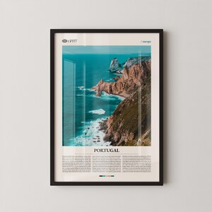 Portugal Print Europe, Portugal Wall Art, Portugal Poster, Portugal Photo, Coastal Views, Historic Towns, Algarve, Lisbon, Scenic Decor