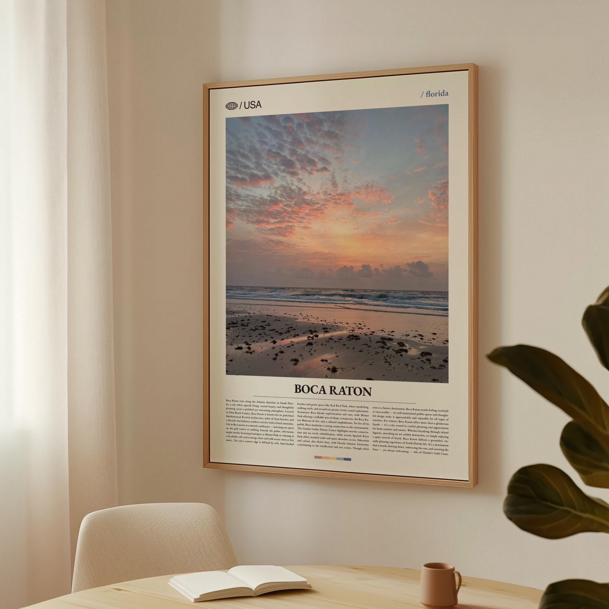 Boca Raton Florida Beach Photography Print, Sunset Wall Art - Etsy