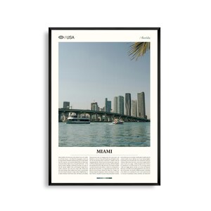 Miami Print Florida, Miami Wandkunst, Miami Poster, Miami Foto, Südstrand, Ocean Drive, Wynwood Walls, Biscayne Bay, Little Havanna