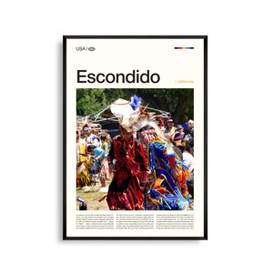 Escondido Californië kunst aan de muur, Inland Valley landschap print, Escondido poster, schilderachtige Zuid-Californië fotografie, decor van North County