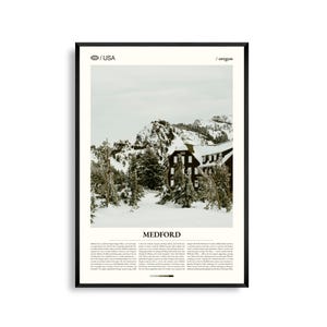 Medford Oregon Wall Art, Rogue Valley landschap print, Medford poster, schilderachtige fotografie Zuid Oregon, decor Pacific Northwest