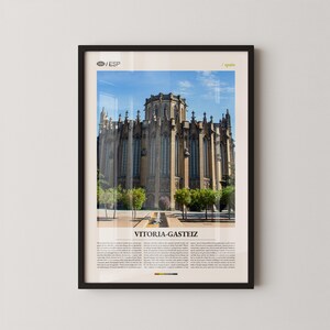Vitoria-Gasteiz Spain Wall Art, Historic Basque Cityscape Print, Vitoria Poster, Scenic Northern Spain Photography, Cultural Heritage Decor