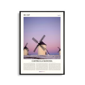 Castilla-La Mancha Spanien Wand Kunst, Malerische Plateau Landschaft Druck, Castilla-La Mancha Poster, Zentral Spanien Fotografie Dekor