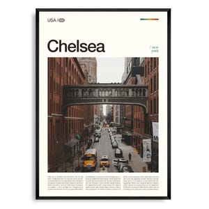 Impressão Chelsea Nova York, Arte de Parede Chelsea, Pôster Chelsea, Foto Chelsea, High Line, Mercado Chelsea, Madison Square Garden
