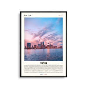Stampa Miami Florida, Miami Wall Art, Poster Miami, Foto Miami, South Beach, Ocean Drive, Wynwood Walls, Biscayne Bay, Little Havana