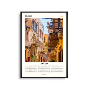 Chania Griechenland Wand Kunst, Küstenhafen Landschaft Druck, Chania Poster, Malerische Insel Crete Fotografie, Mediterraner Charme Dekor