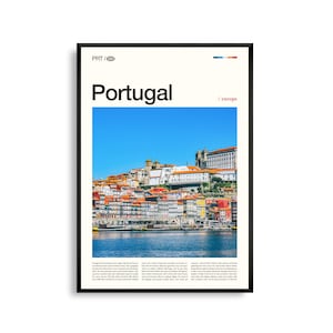 Impression du Portugal Europe, art mural Portugal, affiche du Portugal, photo du Portugal, vues côtières, villes historiques, Algarve, Lisbonne, décoration panoramique
