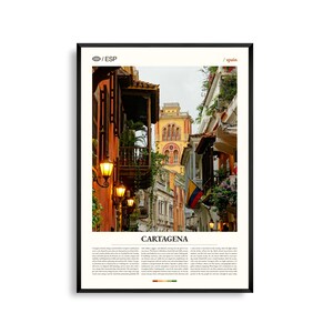 Cartagena Spanien Wandkunst, Historischer Hafen Stadtbild Druck, Cartagena Poster, Malerische Murcia Fotografie, Südöstliche Spanien Dekor