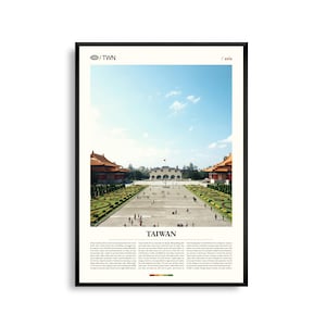 Arte mural de Taiwán, impresión de paisajes montañosos y costeros, póster de Taiwán, fotografía panorámica del este de Asia, decoración de naturaleza isleña