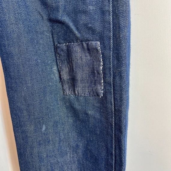 Vintage 50s 60s Dickies Denim Jeans Mens 28x30 Ra… - image 6