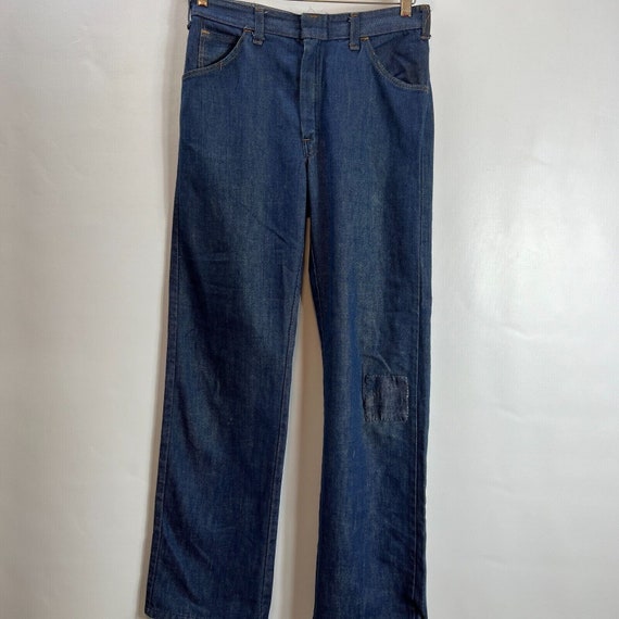 Vintage 50s 60s Dickies Denim Jeans Mens 28x30 Ra… - image 2