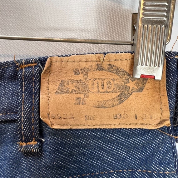 Vintage 50s 60s Dickies Denim Jeans Mens 28x30 Ra… - image 8