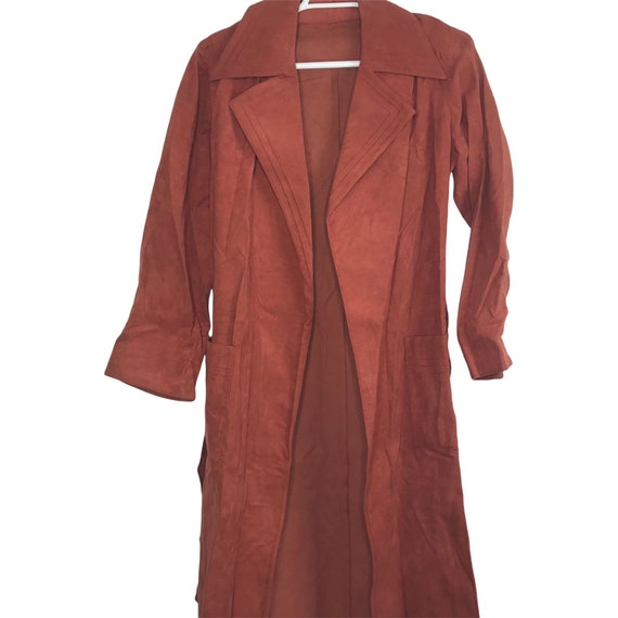 Vintage 70s Trench Coat Sz L Ultrasuede by Holt Renfrew