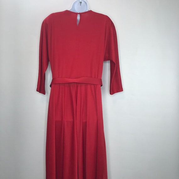 Vintage 80s Womens Large Belted Dress by Chapter … - image 7