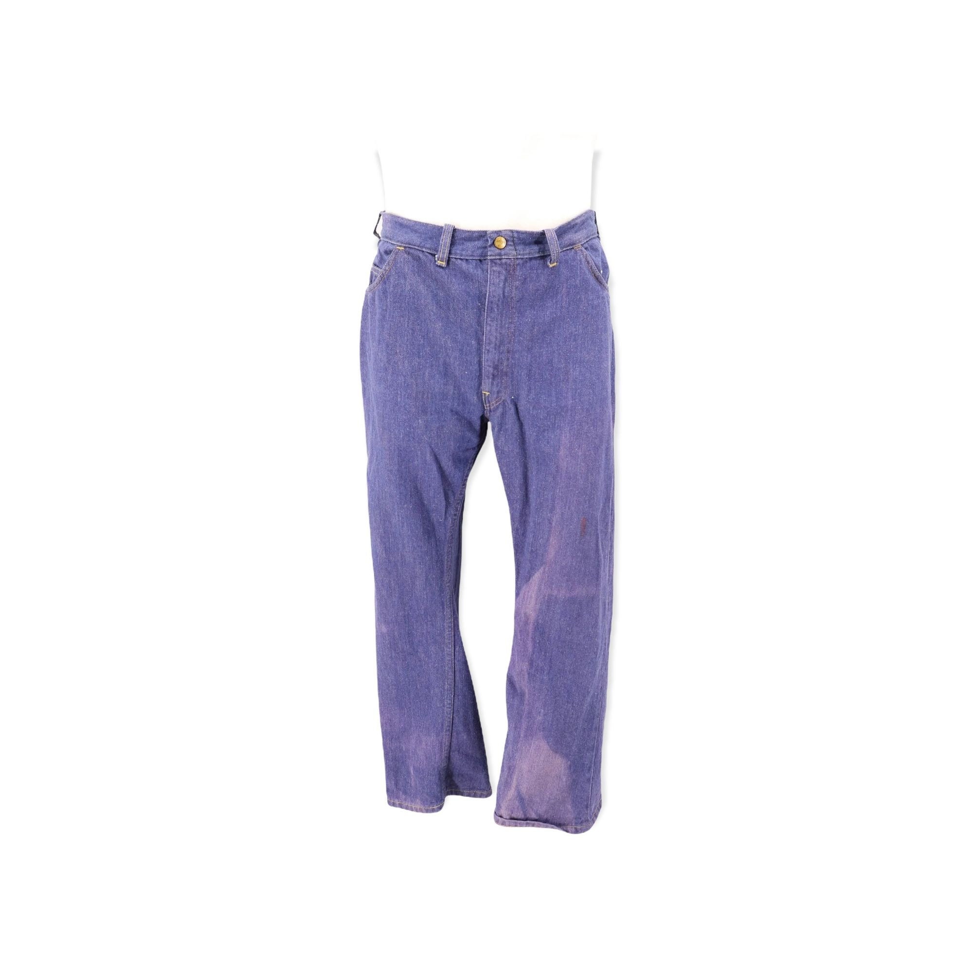Vintage 60s Trashed Big Smith Jeans SZ 