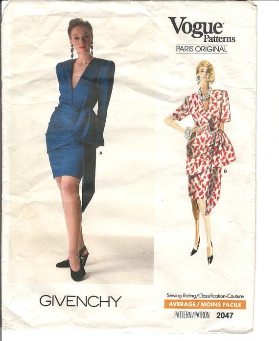 Vintage 80's Vogue Patterns 2047 