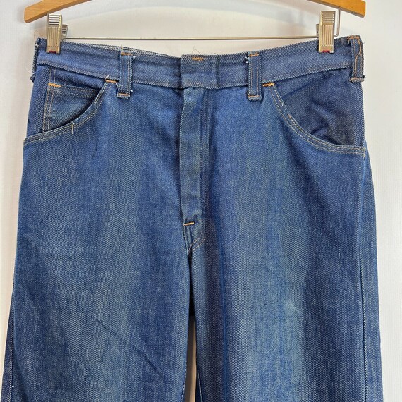 Vintage 50s 60s Dickies Denim Jeans Mens 28x30 Ra… - image 1