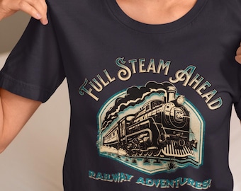 Steam Engine Train Lovers T Shirt Retro Locomotive Gift Tee Steam Engine Train Lovers T Shirt Retro Locomotive Gift Tee