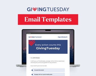 Giving Tuesday Email Templates for Nonprofits (Google Doc + Canva)