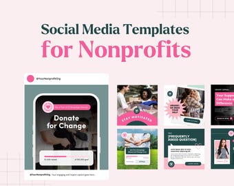 Plantillas de redes sociales para organizaciones sin fines de lucro en Canva